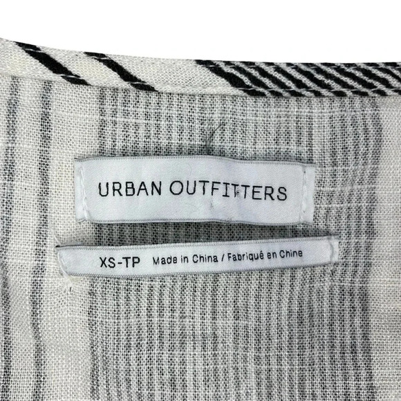 Urban Outfitters Striped Wrap Tie-Front Crop  Top | Size XS - Picture 7 of 9